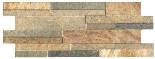 GLOBAL STONE PORCELAIN CLADDING PER TILE 400 x 160mm QUARTZ GOLD KEQO1640