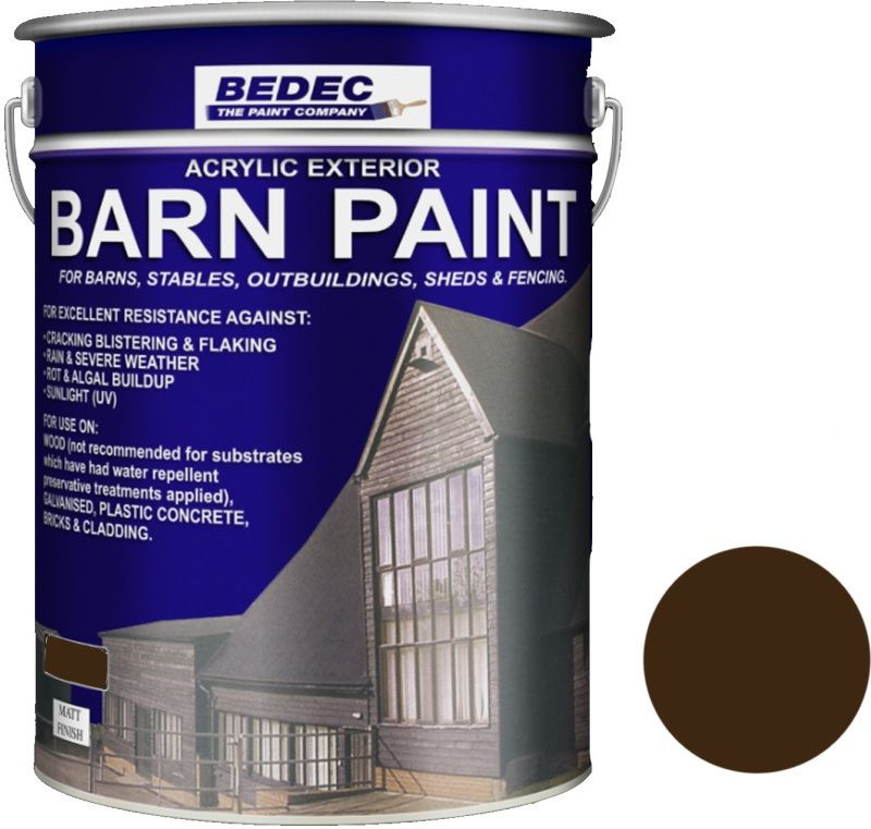 BEDEC MATT BARN PAINT 20l CHESTNUT BEDE2AN2009/54