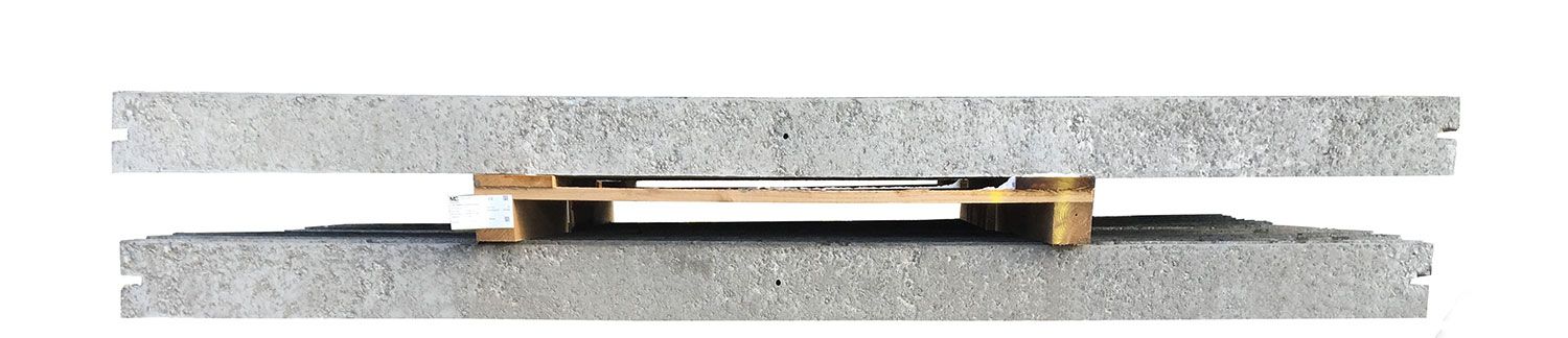 F P MCCANN CONCRETE PLAIN GRAVEL BOARD MORTICED & RECESSED POSTS 2885 x 150 x 50mm FPGB2885P