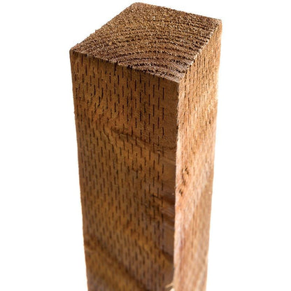 JJ 75 x 75mm x 2.4m INCISED FENCE POST BROWN TREATED UC4 15 YEAR FSC
