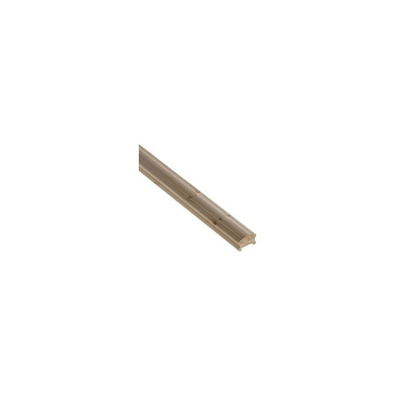 PINE LOW PROFILE HANDRAIL 4.2m x 41mm GROOVE LHR4.241P