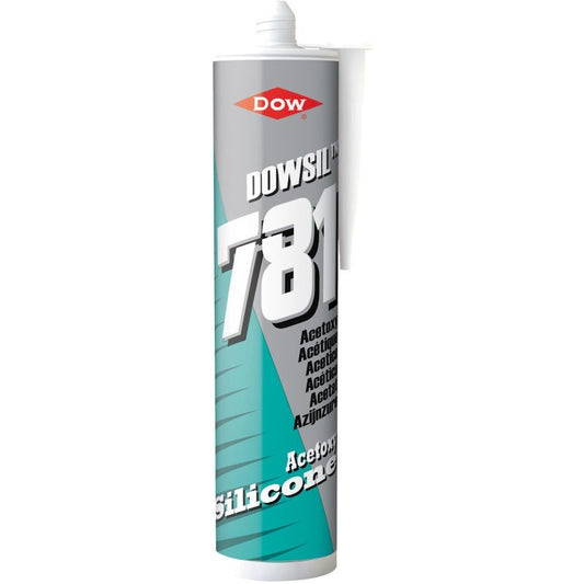 DOW 781 MULTI PURP ACETOXY SILICONE SEALANT 310m WHITE 781W 3295231