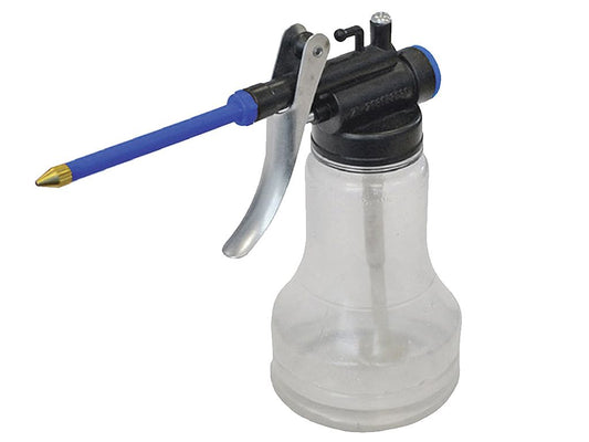 FAITHFULL FAIOC350P TRANSPARENT PLASTIC OIL CAN 350ml