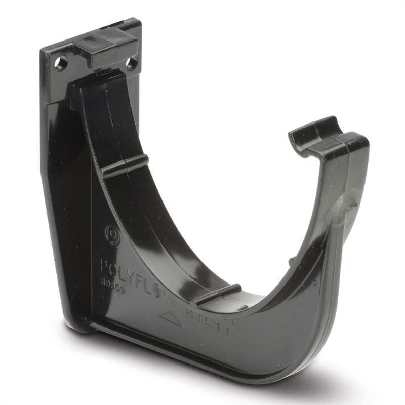 POLYPIPE RAINWATER POLYFLOW DEEP GUTTER FASCIA BRACKET RD509B BLACK