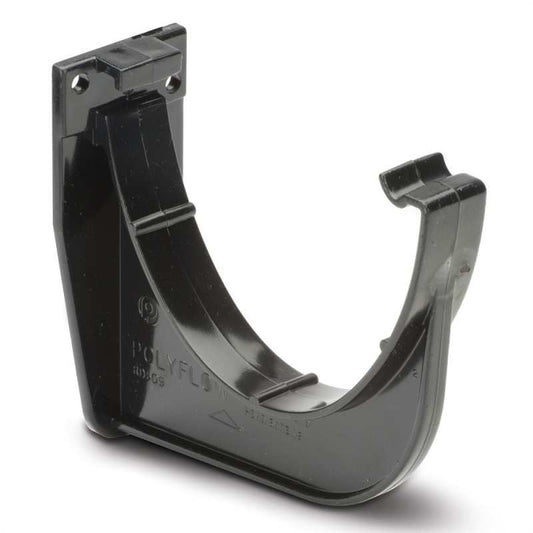 POLYPIPE RAINWATER POLYFLOW DEEP GUTTER FASCIA BRACKET RD509B BLACK