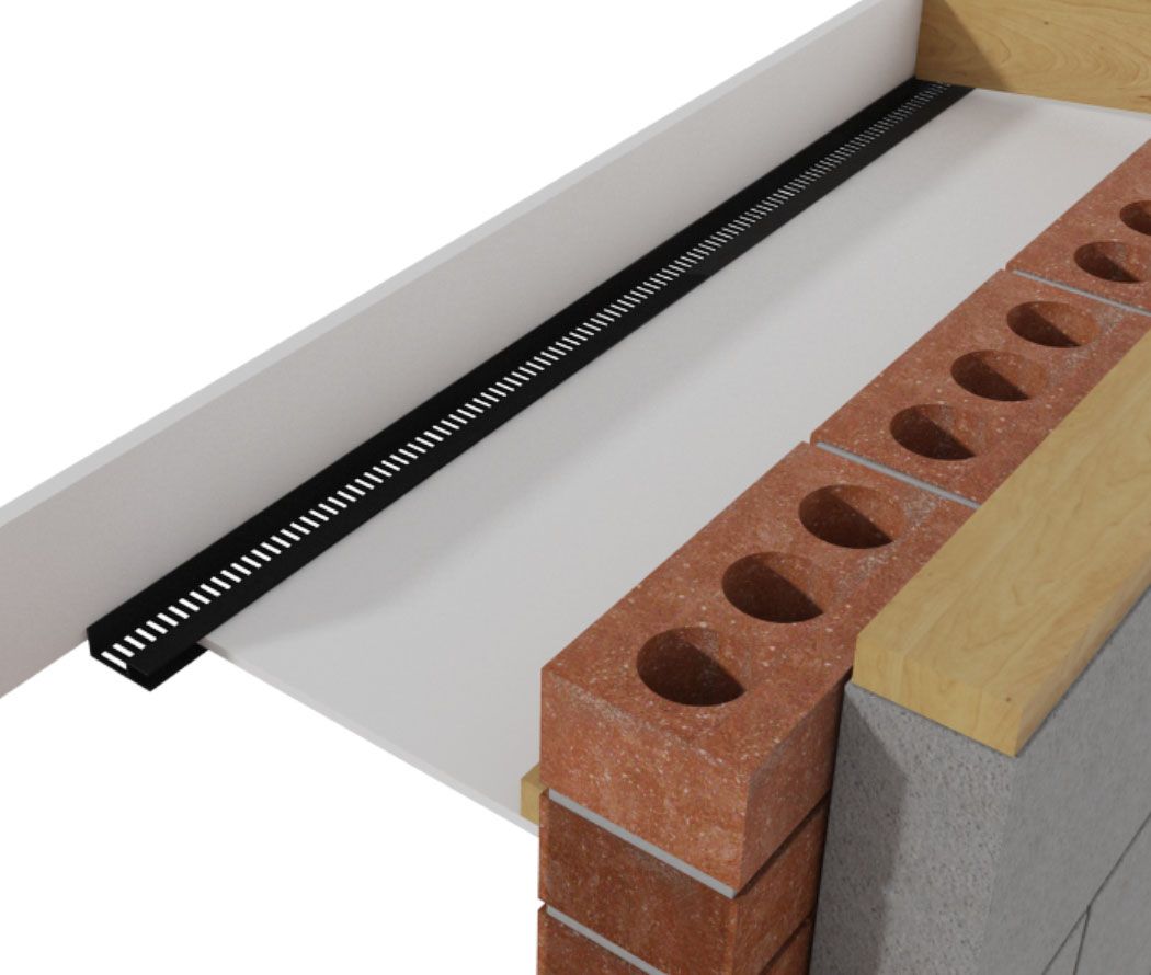 TIMLOC ROOF SOFFIT VENT STRIP TYPE C 10mm x 2.4m WHITE 1137WH