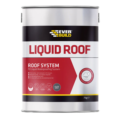 Everbuild Aquaseal Liquid Roof 21Kg Grey AQLIQRFGY21