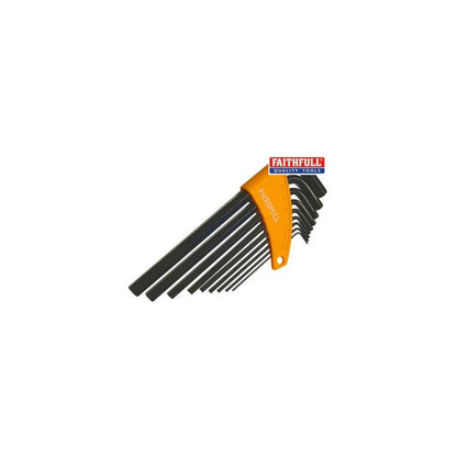 FAITHFULL FAIHKS9ML METRIC LONG ARM HEXAGON KEY SET (9 PIECE)