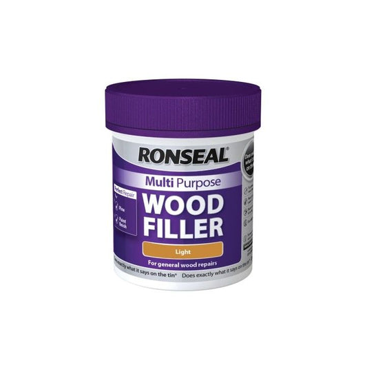 RONSEAL MULTI PURPOSE WOOD FILLER 250g TUB LIGHT 34736