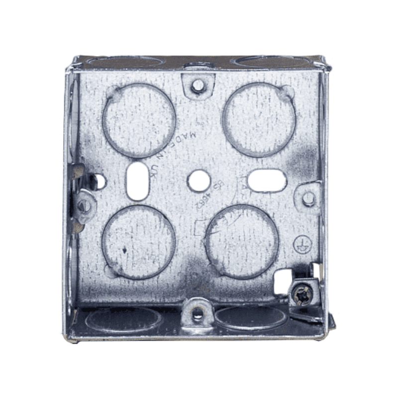APPLEBY SB655 1-GANG ADJUSTABLE LUG FLUSH STEEL INSTALLATION BOX 25mm