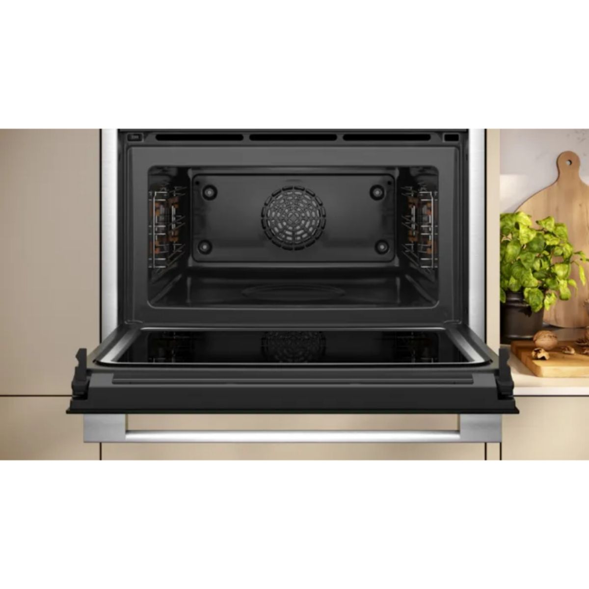 NEFF C24MR21N0B N70 COMPACT OVEN C/W MICROWAVE 450mm BLACK C/W STEEL TRIM
