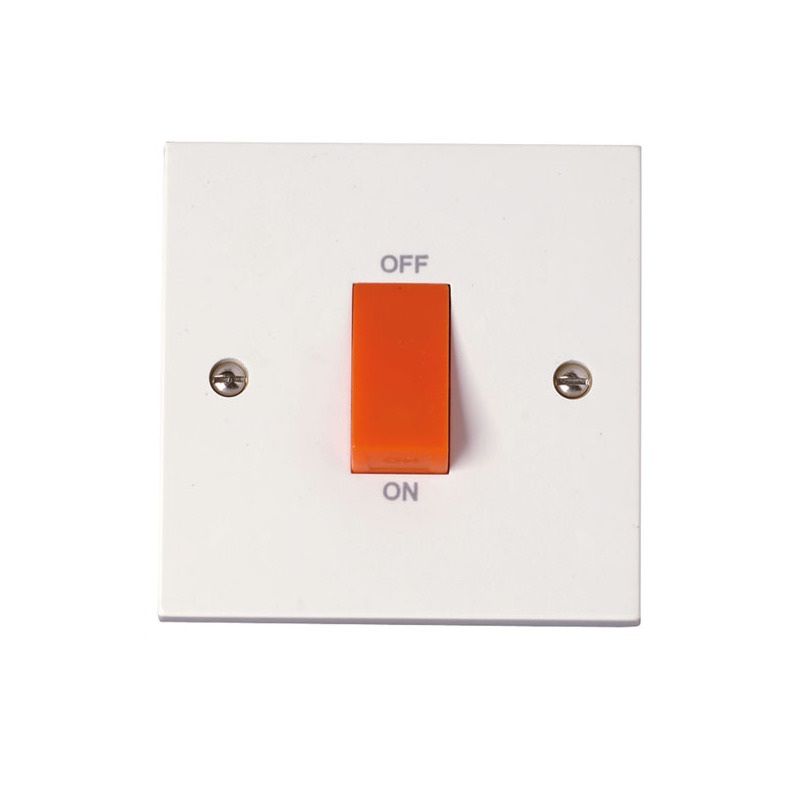 CLICK PRW200 1G 45A COOKER SWITCH WHITE