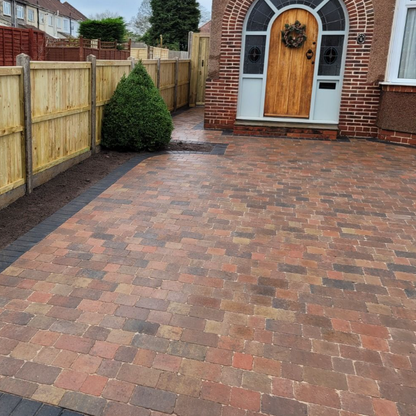 BRADSTONE WOBURN ORIGINAL 50mm BLOCK PAVING 200 x 134 x 50mm RUSTIC 23626 (NEW)