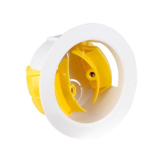 APPLEBY SB639 CIRCULAR DRY LINING INSTALLATION BOX WITH 2 20mm KNOCKOUTS 35mm