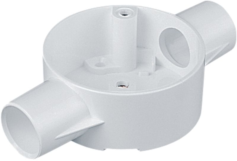 M/TUFFLEX 2MRB3WH 20mm THROUGH BOX WHITE