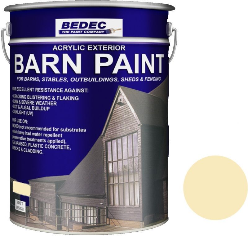 BEDEC MATT BARN PAINT 20l COUNTRY CREAM BEDE2AN1880/54