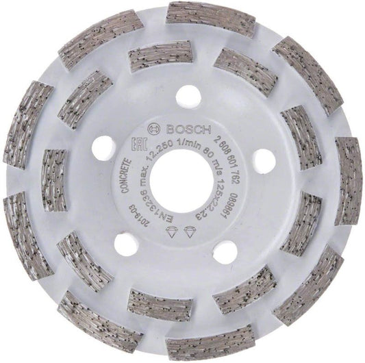 BOSCH 2608601762 DOUBLE ROW DIAMOND GRINDING HEAD EXPERT FOR CONCRETE 5 x 22.23 x 125mm