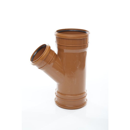 POLYPIPE UNEQUAL JUNCTION TRIPLE SOCKET 160mm x 45deg UG635