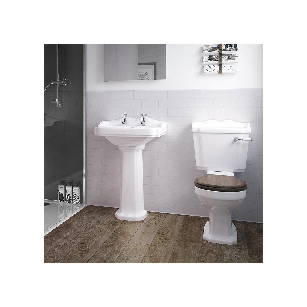 WETWALL WALL TILE 3 x 1220 x 2440mm WHITE COMPOSITE COM-GWHITE-HORIZ