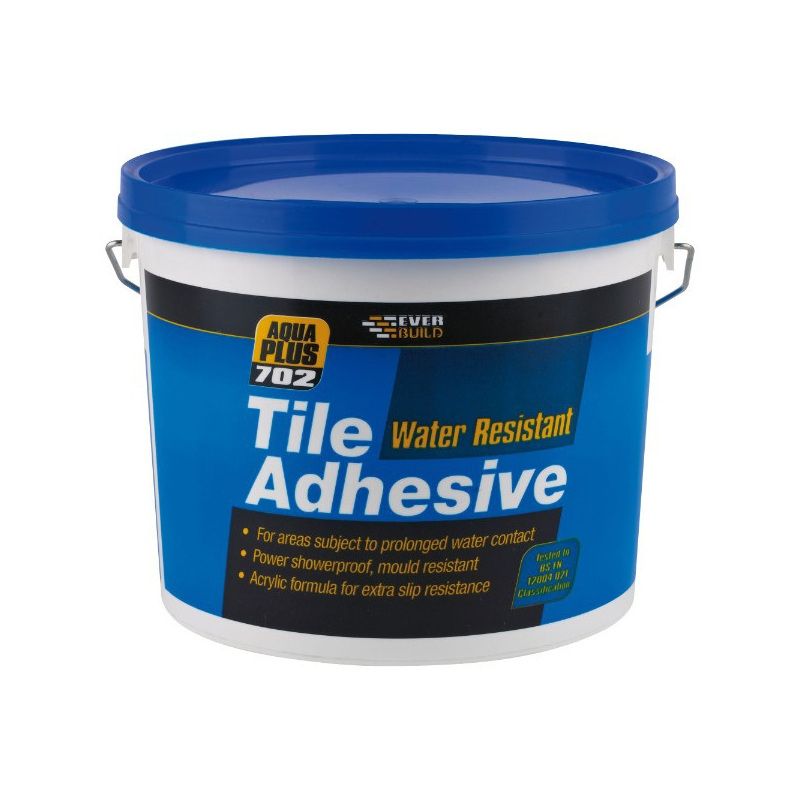 Everbuild 702 Water Resistant Tile Adhesive 14Kg RES10