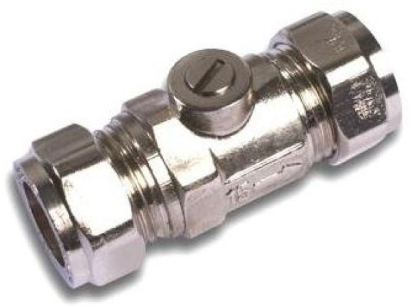 EMBRASS EP ISOLATING VALVE CP 22mm WRAS 304627