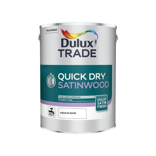 DULUX TRADE QUICK DRY SATINWOOD BASE 5l MEDIUM 5220065
