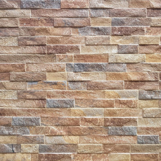PAVESTONE PORCELAIN ROCK STACK CLADDING 385 x 75mm (PER TILE) RUST 06073043