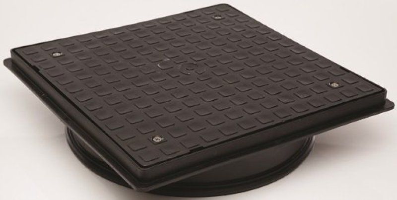 POLYPIPE SQUARE PP COVER & FRAME 460mm UG512