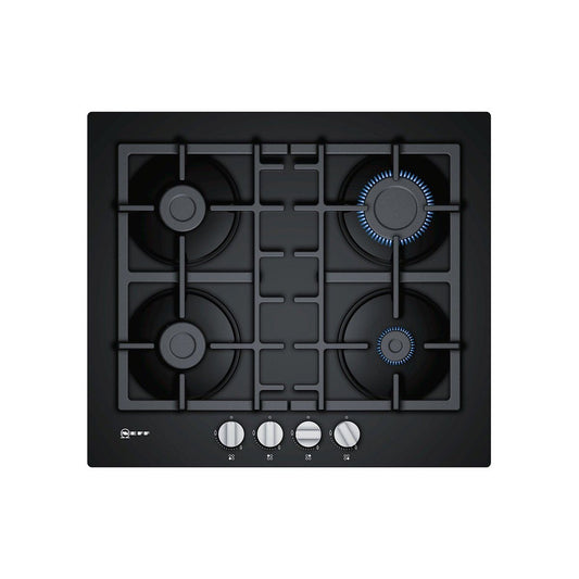 NEFF T26CB49S0 N50 GAS HOB BLACK TEMPERED GLASS