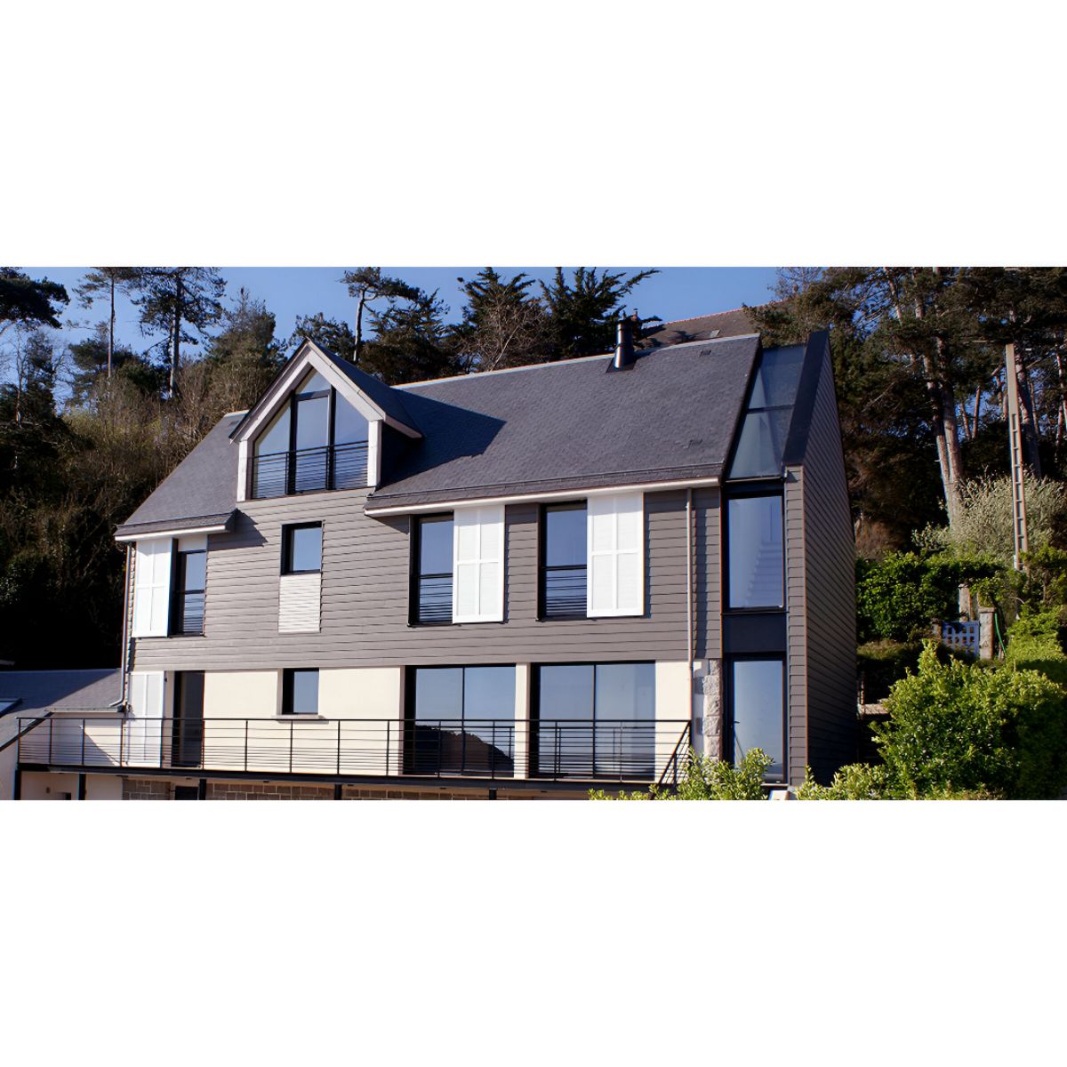 CEDRAL LAP WEATHERBOARD 3.6m x 190mm x 10mm STEEL GREY C15 141344