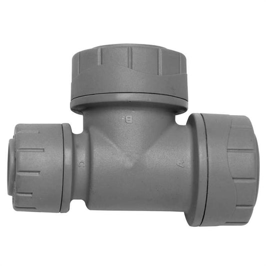 POLYPIPE POLYPLUMB END REDUCED TEE 22 x 15 x 22mm PB1422