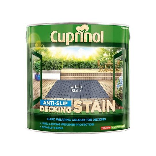 CUPRINOL ANTI-SLIP DECKING STAIN 2.5l URBAN SLATE 5122407