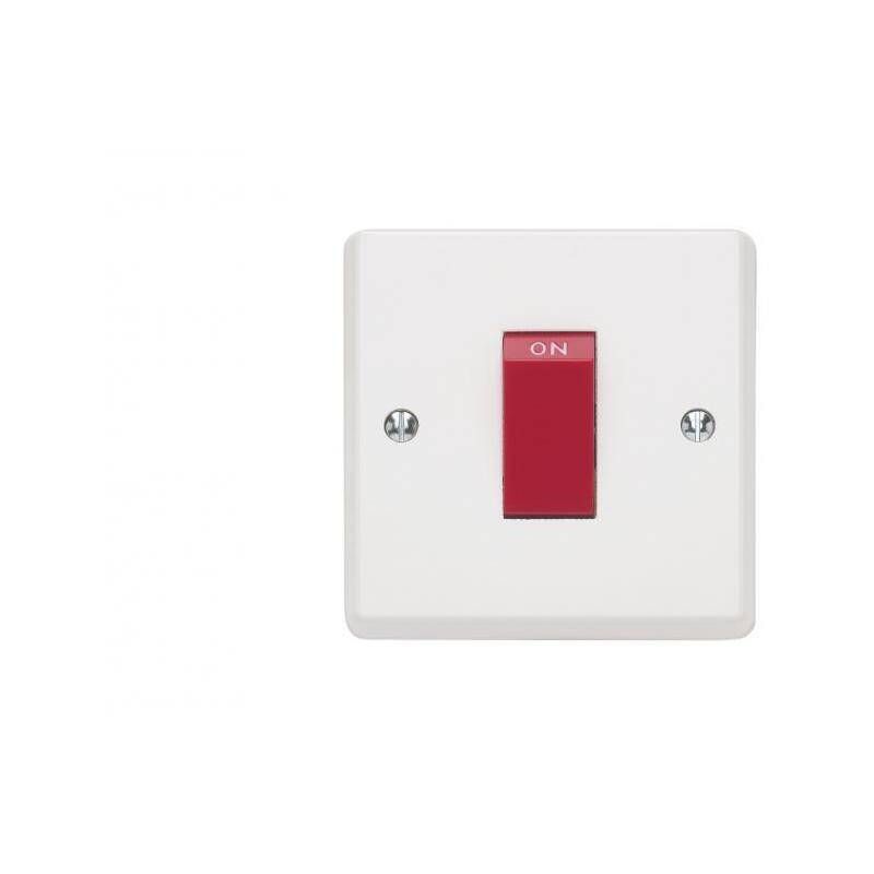 CONTACTUM 1-GANG DOUBLE POLE SWITCH 45a X2756