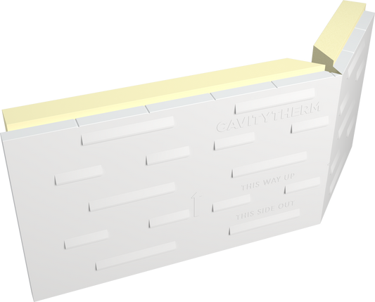 UNILIN CT/PIR EXT CORNER FULL FILL CAVITY BOARD 1200 x 450 x 125mm 400073772