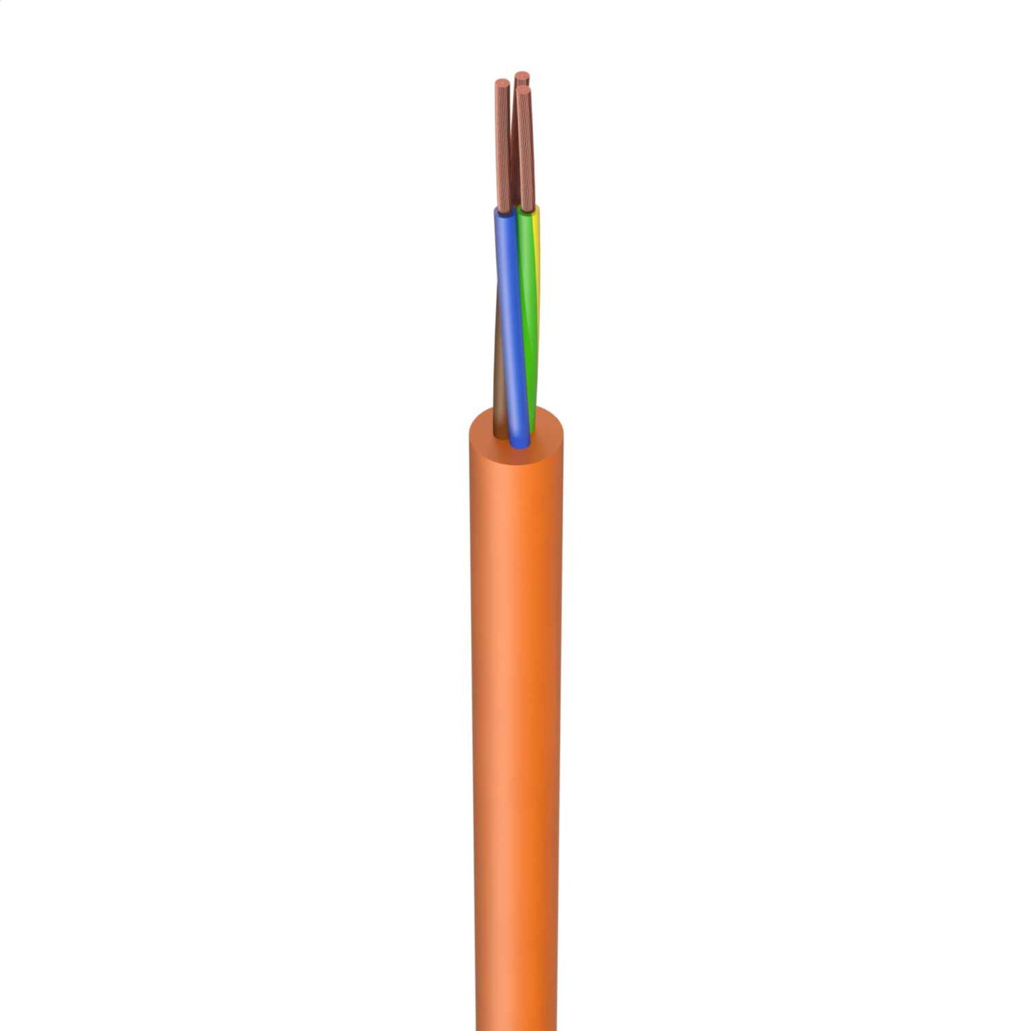 3183Y 2.5mm² PVC Round Flexible Cable Orange (100m Drum)