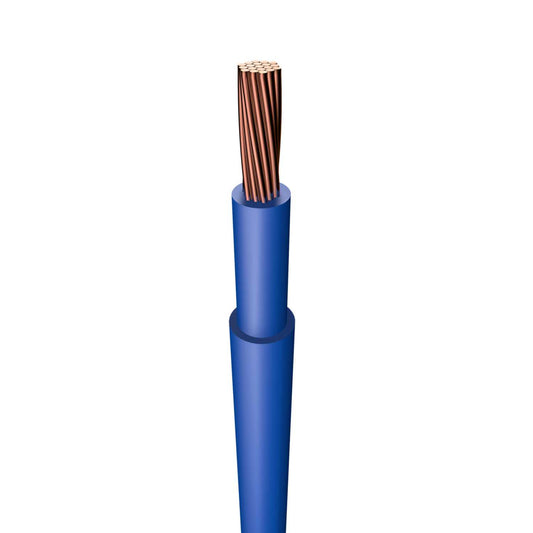 25mm² Double Insulated Single Core 19 Strand Blue / Blue (50m Drum)