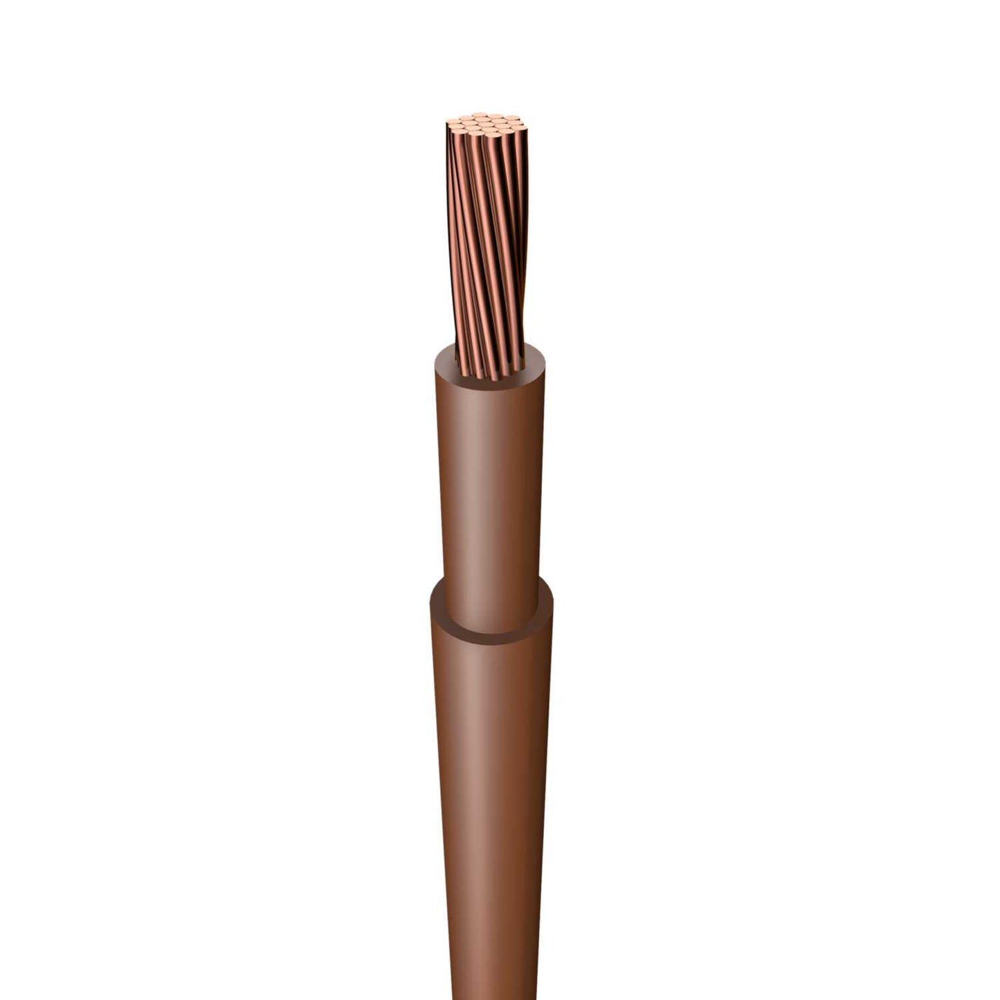 25mm² Double Insulated Single Core 19 Strand Brown / Brown (50m Drum)