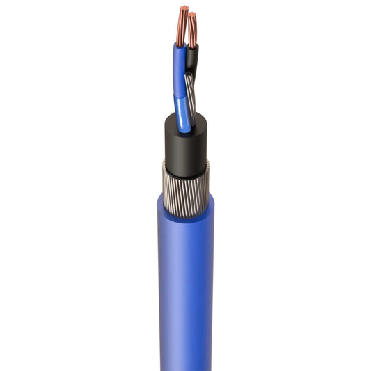 0.75mm² 1 Pair BS5308 Part1 Type2 SWA Blue (Cut Length Sold By The Mtr)