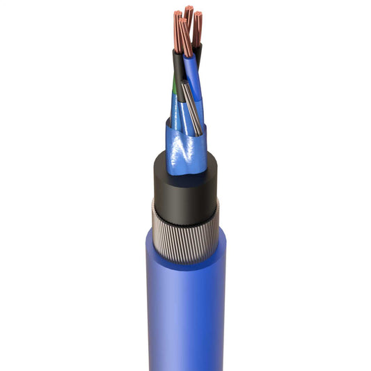 0.75mm² 2 Pair BS5308 Part1 Type2 SWA Blue (Cut Length Sold By The Mtr)