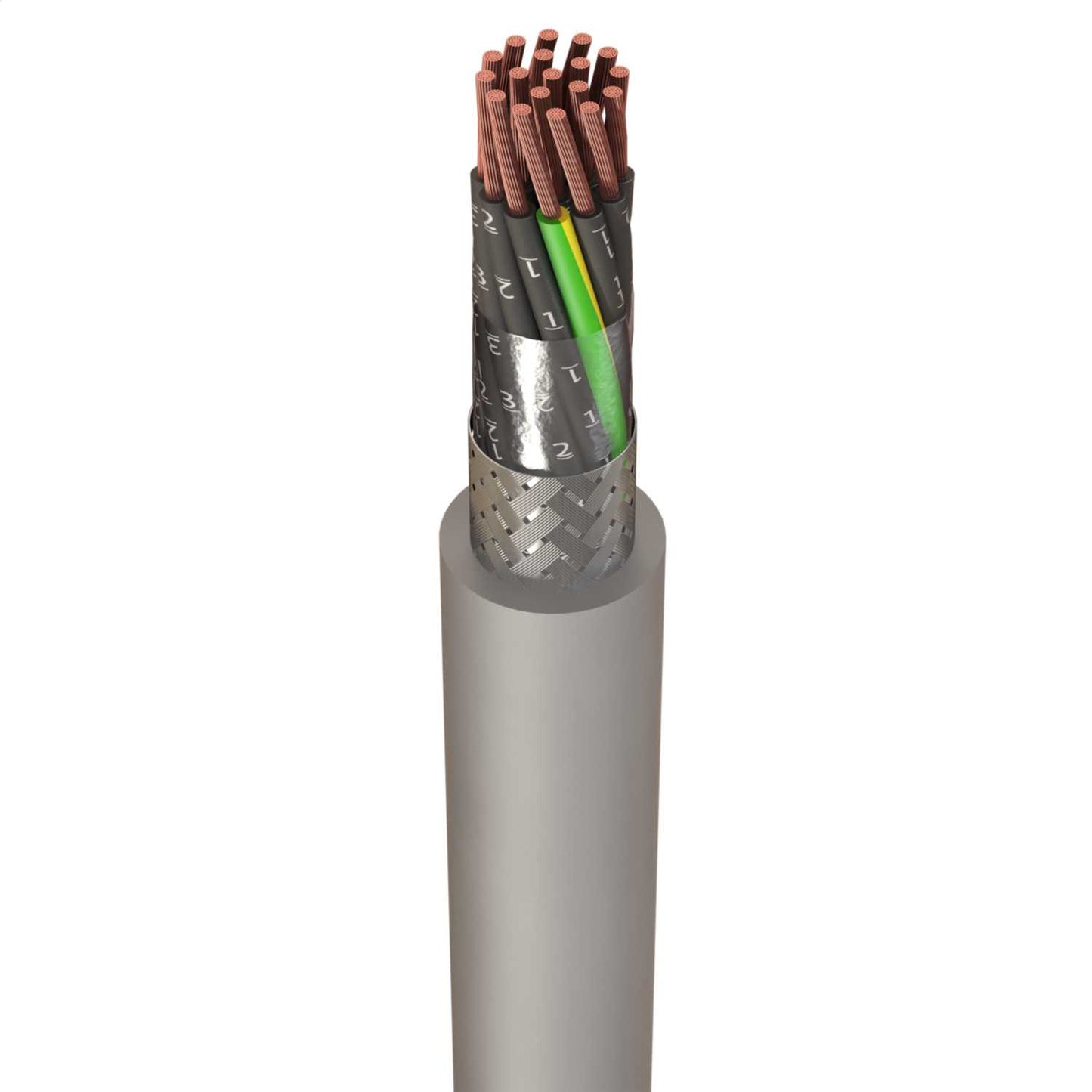 0.75mm² 18 Core CY Control Flexible Cable (Cut Length Sold By The Mtr)