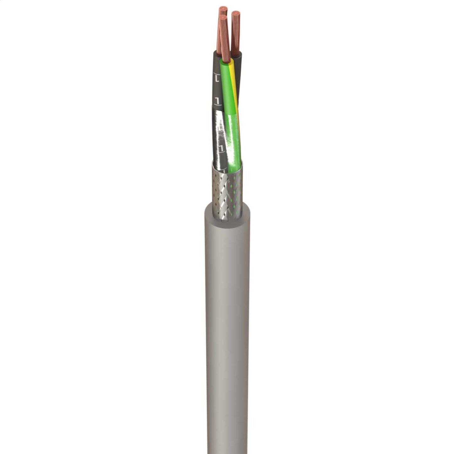 0.5mm² 3 Core CY Control Flexible Cable (Cut Length Sold By The Mtr)
