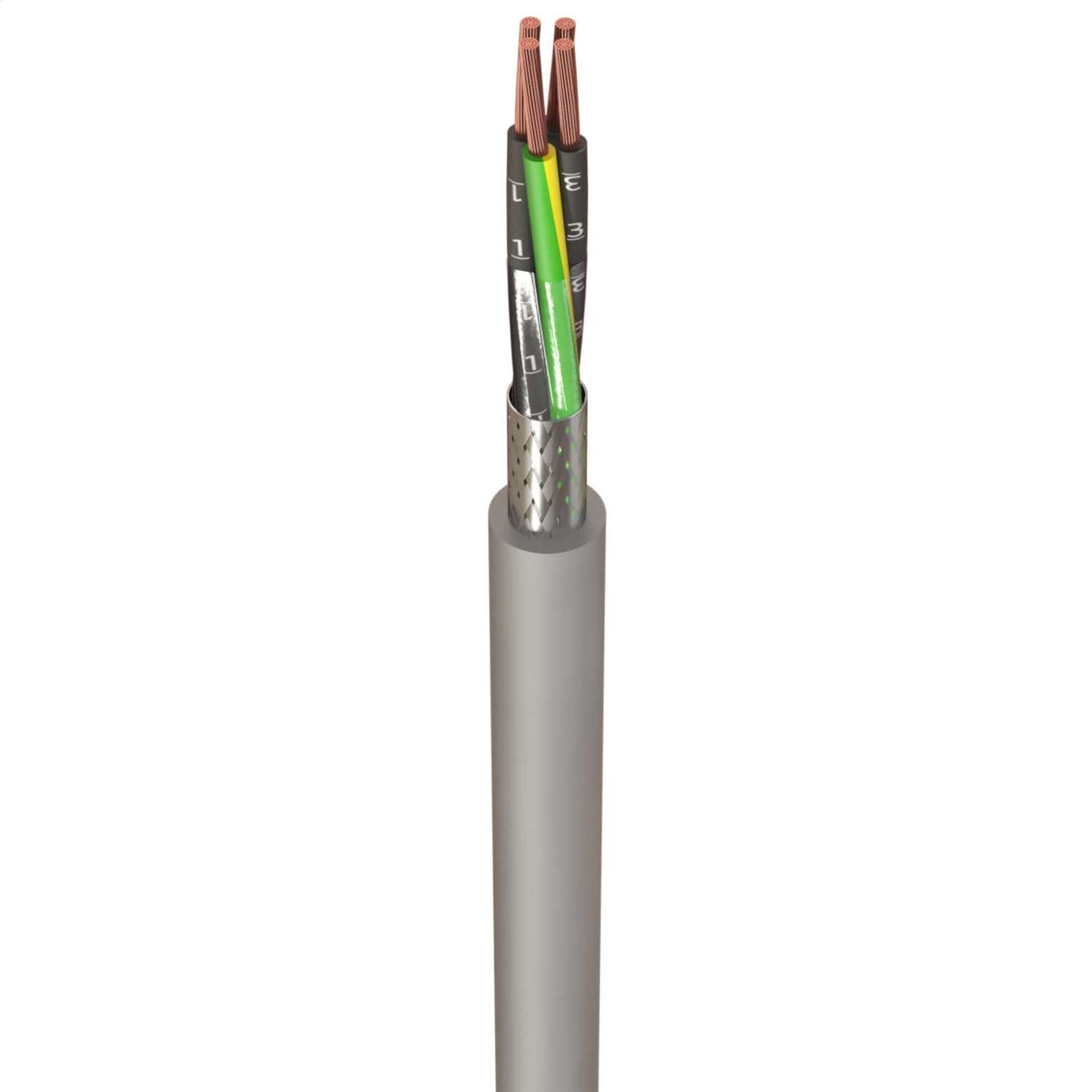 0.75mm² 4 Core Lsoh CY Control Flexible Cable (Cut Length Sold By The Mtr)