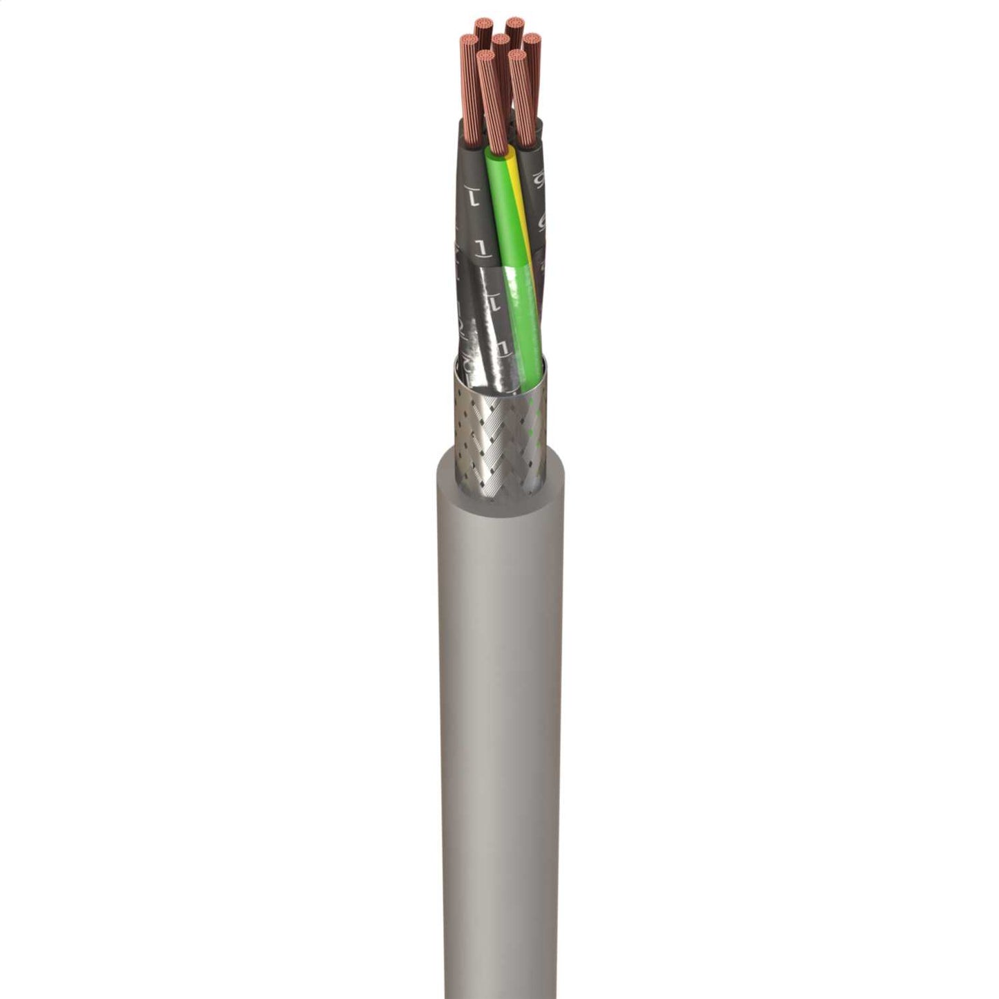 1.0mm² 7 Core CY Control Flexible Cable (Cut Length Sold By The Mtr)