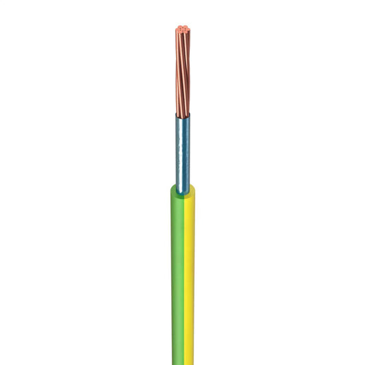 Prysmian 2.5mm² FP100 Fire Resistant Single Core Green / Yellow (100m Drum)