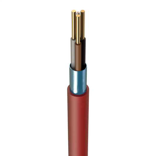 Prysmian 1.5mm² FP Plus Enhanced Fire Cable 3C+E Red (100m Drum)