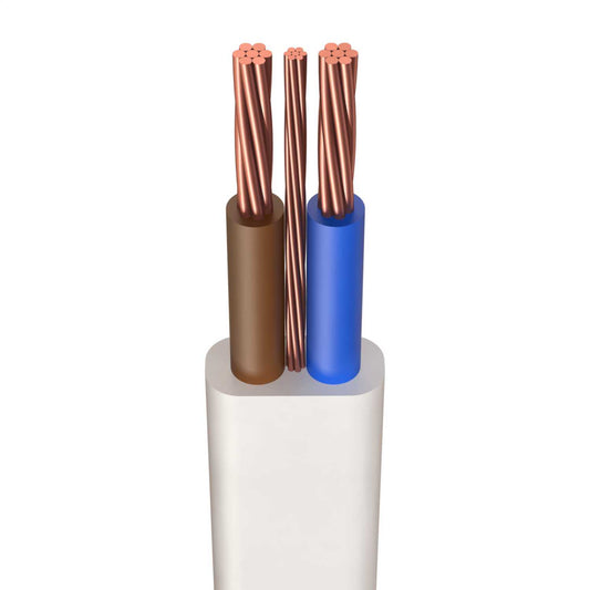 Prysmian H6242B 16mm² Lsoh Twin and Earth Cable White (100m Drum)