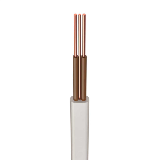H6242B 1.5mm² Lsoh Twin and Earth Cable White 2 Brown Cores (100m)