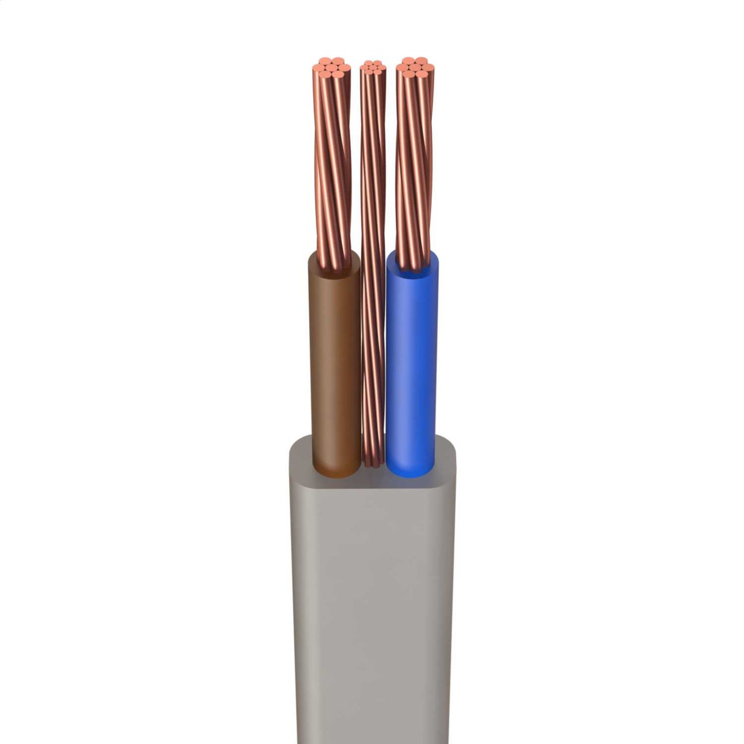 Prysmian H6242Y 10mm² PVC T+E Twin and Earth Cable Grey (100m Drum)