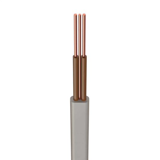 H6242Y 1.5mm² PVC Twin and Earth Cable 2 Brn Cores Grey (100m Drum)
