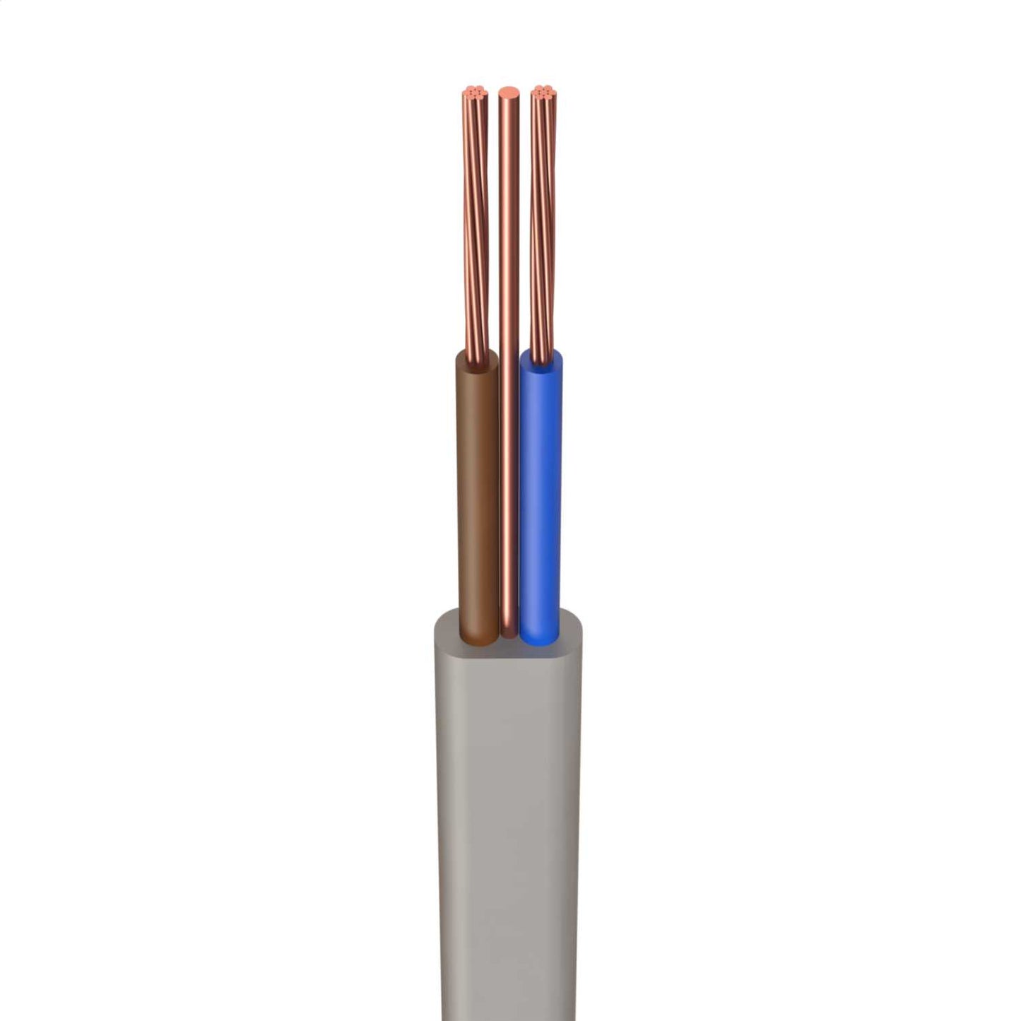 H6242Y 2.5mm² PVC Twin and Earth Stranded Core Cable Grey (100m Drum)